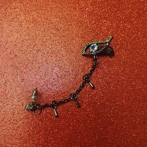 One Piece Eye Tassel Ear Cuff (For Left Ear)